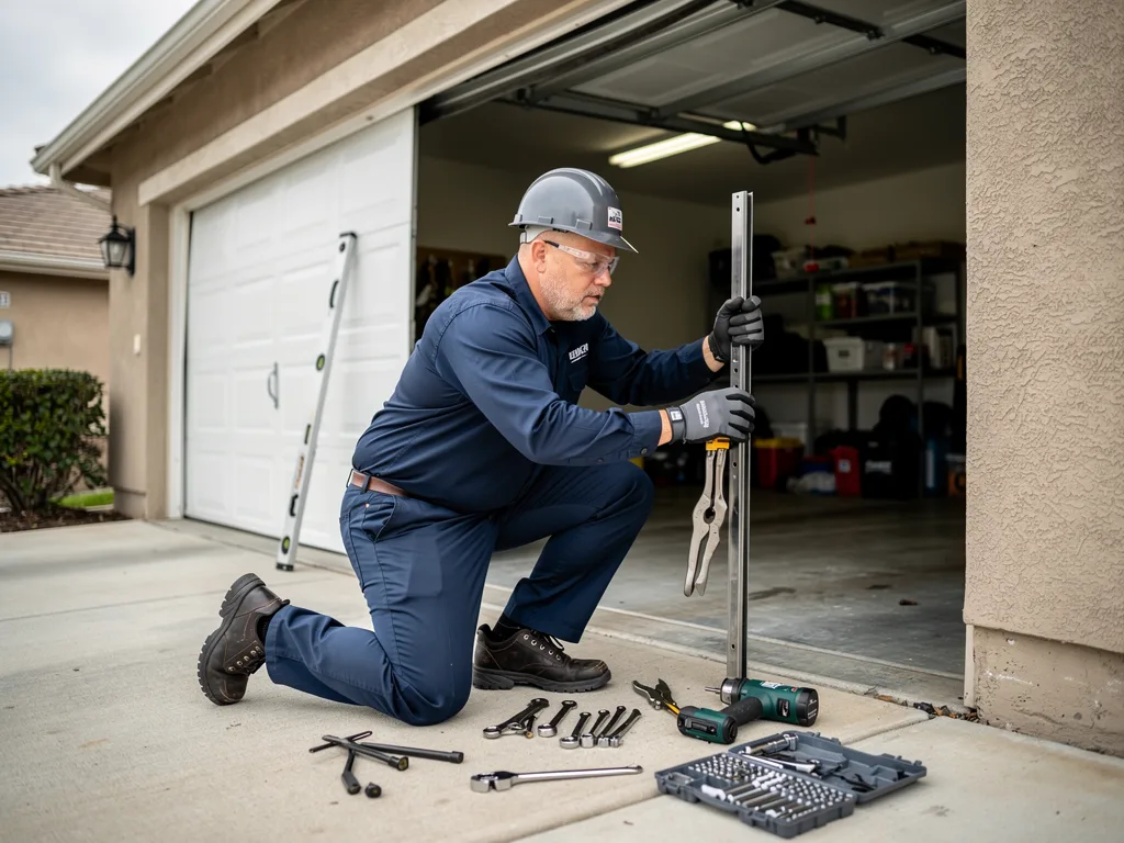 Garage Door Track Repair